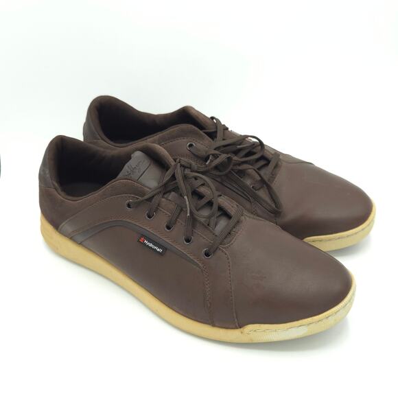 Walter Hagen Brown Leather HydroHalt Spikeless Golf Shoes Men\'s Size 12W Wide main image 4